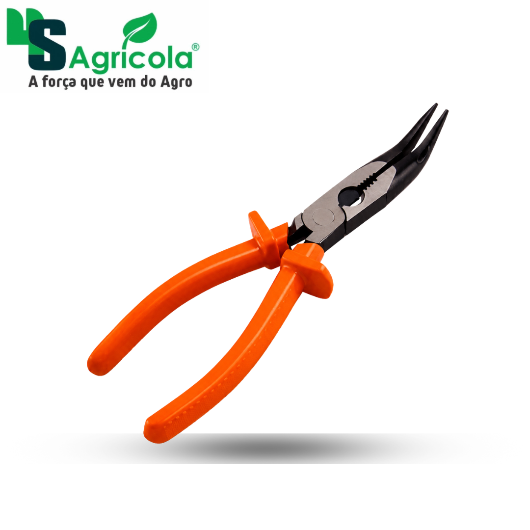Alicate Bico Meia Cana Curvo Longo 8" Tramontina-PRO