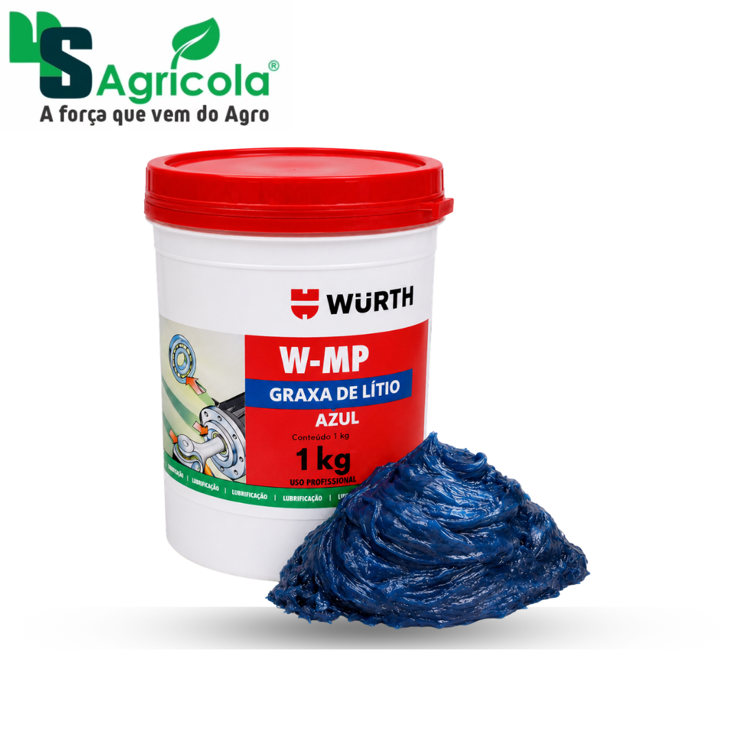 Graxa de Lítio W-MP Azul Wurth Profissional 1kg